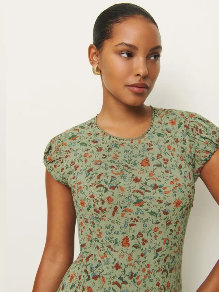 The Reformation Leana Dress Ponderosa 8211 Clothing