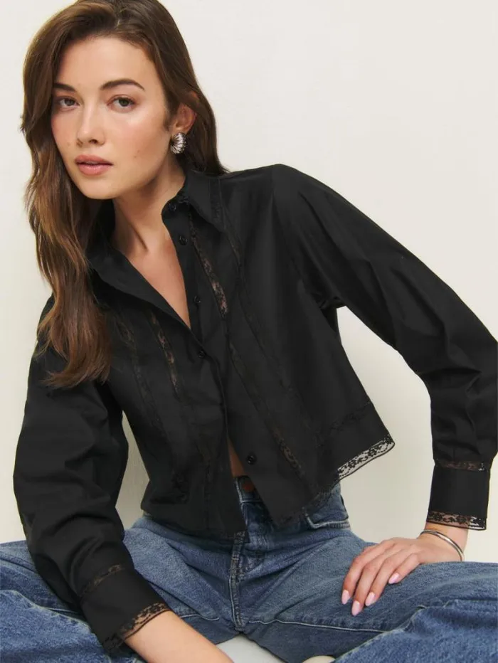 The Reformation Loreena Top Black 8211 Clothing