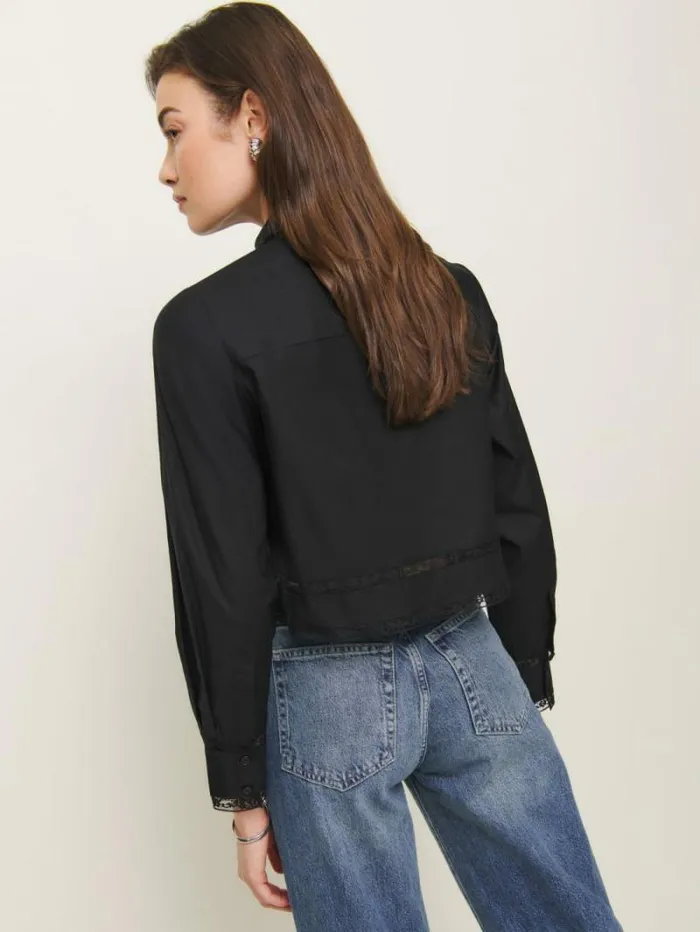 The Reformation Loreena Top Black 8211 Clothing