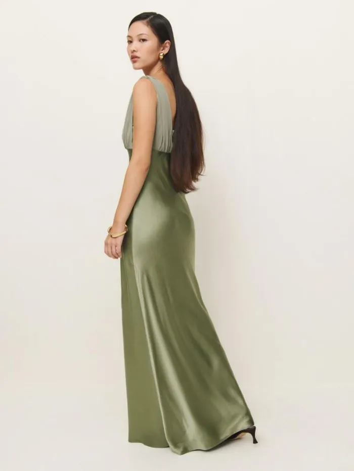 The Reformation Lune Dress Artichoke 8211 Weddings