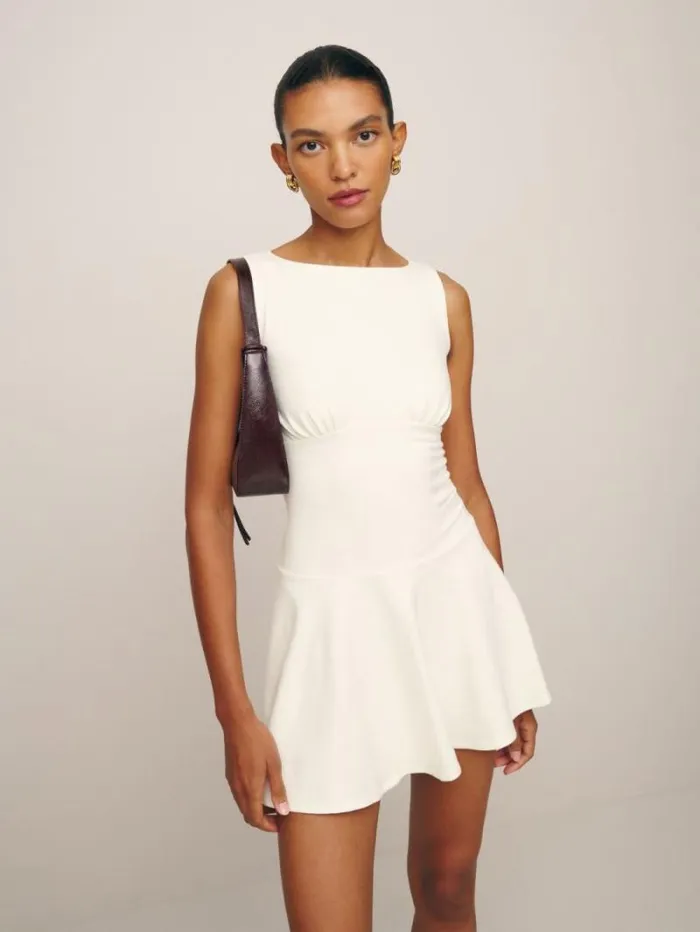 The Reformation Mayve Knit Dress Fior Di Latte 8211 Clothing