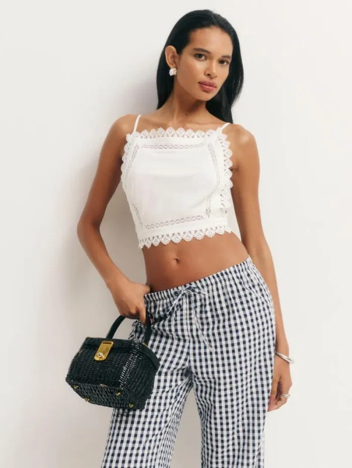 The Reformation Meadow Top White 8211 Clothing