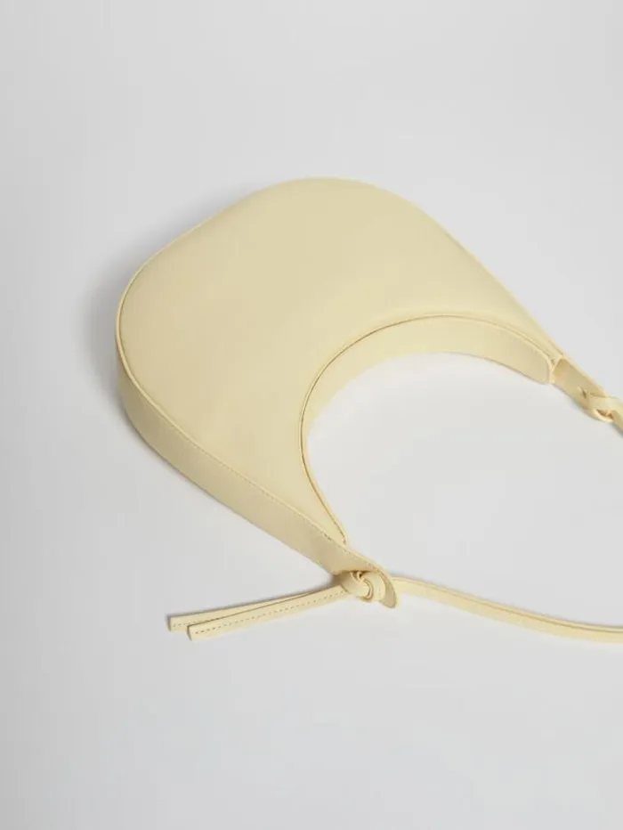 The Reformation Medium Rosetta Shoulder Bag Parmesan 8211 Bags