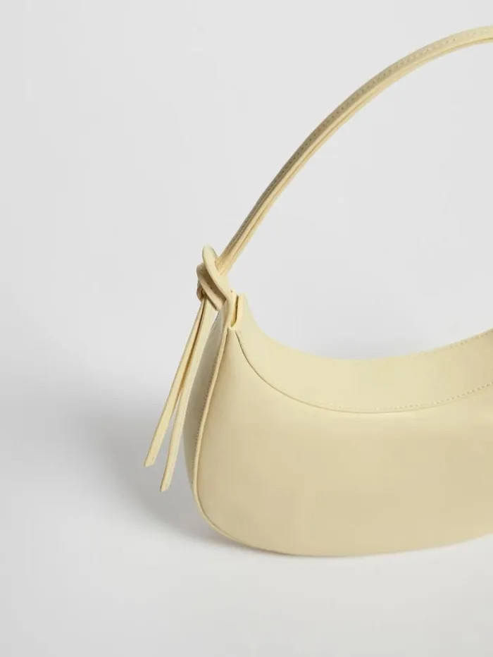 The Reformation Medium Rosetta Shoulder Bag Parmesan 8211 Bags