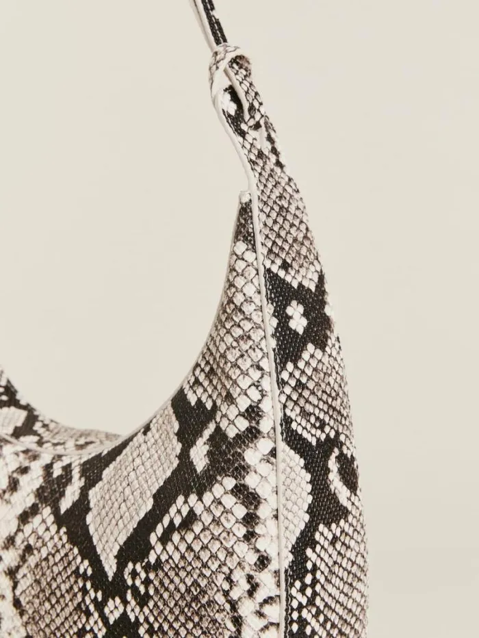 The Reformation Medium Rosetta Shoulder Bag Roccia Snake 8211 Bags
