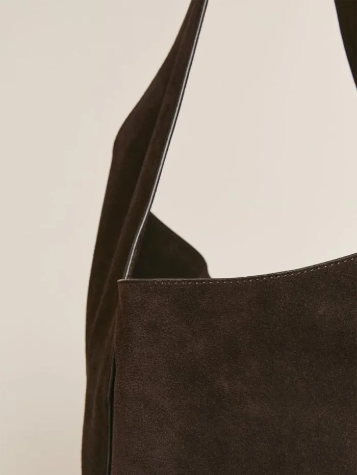 The Reformation Medium Silvana Bucket Bag Boss Suede 8211 Bags