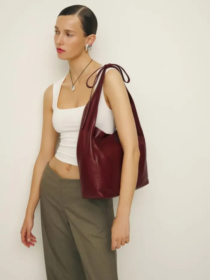 The Reformation Medium Vittoria Tote Bag Cremisi 8211 Bags