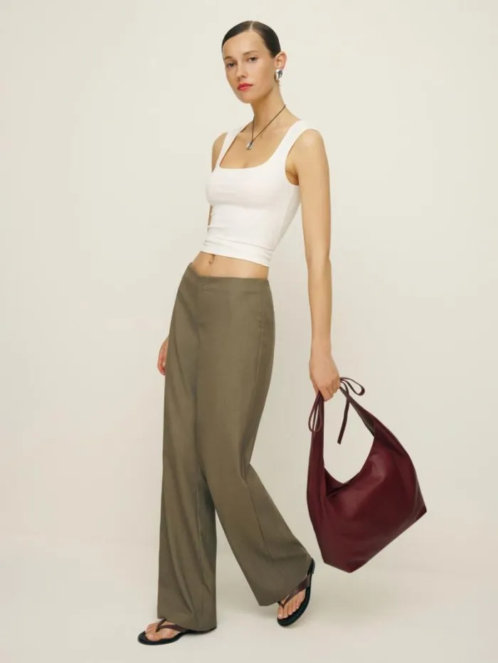 The Reformation Medium Vittoria Tote Bag Cremisi 8211 Bags