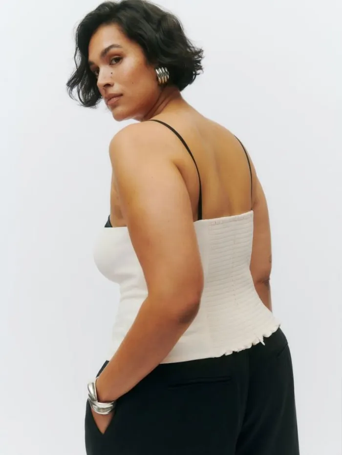 The Reformation Melanie Top Es Ivory 8211 Clothing