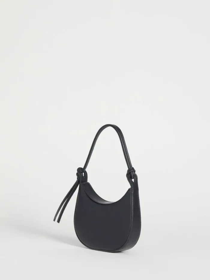The Reformation Mini Rosetta Shoulder Bag Black Leather 8211 Bags