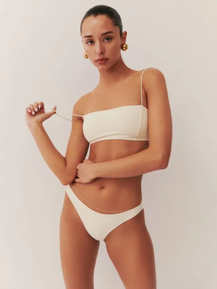 The Reformation Monaco Bikini Top Fior Di Latte 8211 Clothing