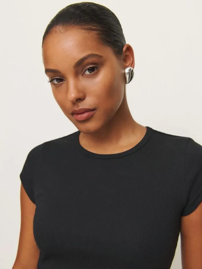 The Reformation Muse Tee Black 8211 Clothing