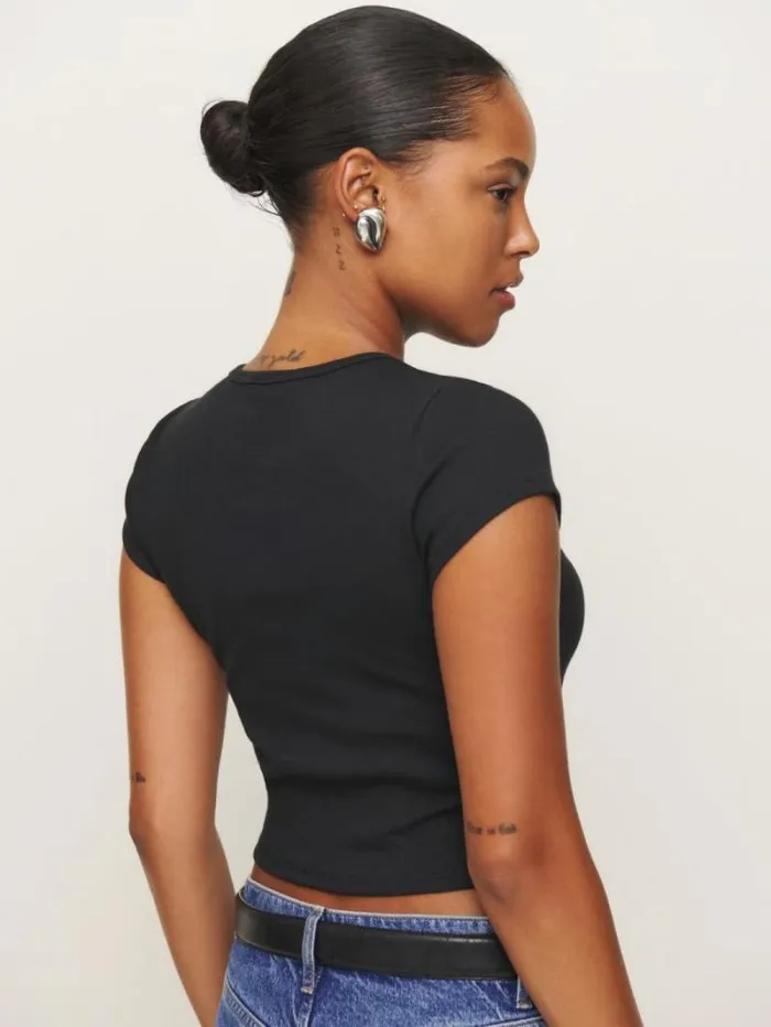 The Reformation Muse Tee Black 8211 Clothing