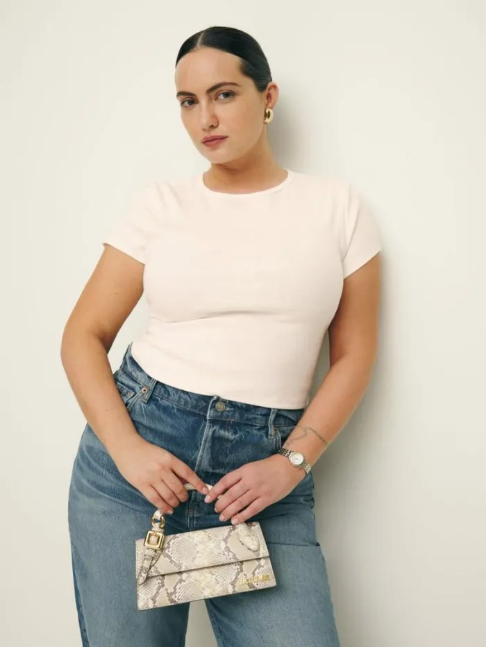 The Reformation Muse Tee Es Ivory 8211 Clothing