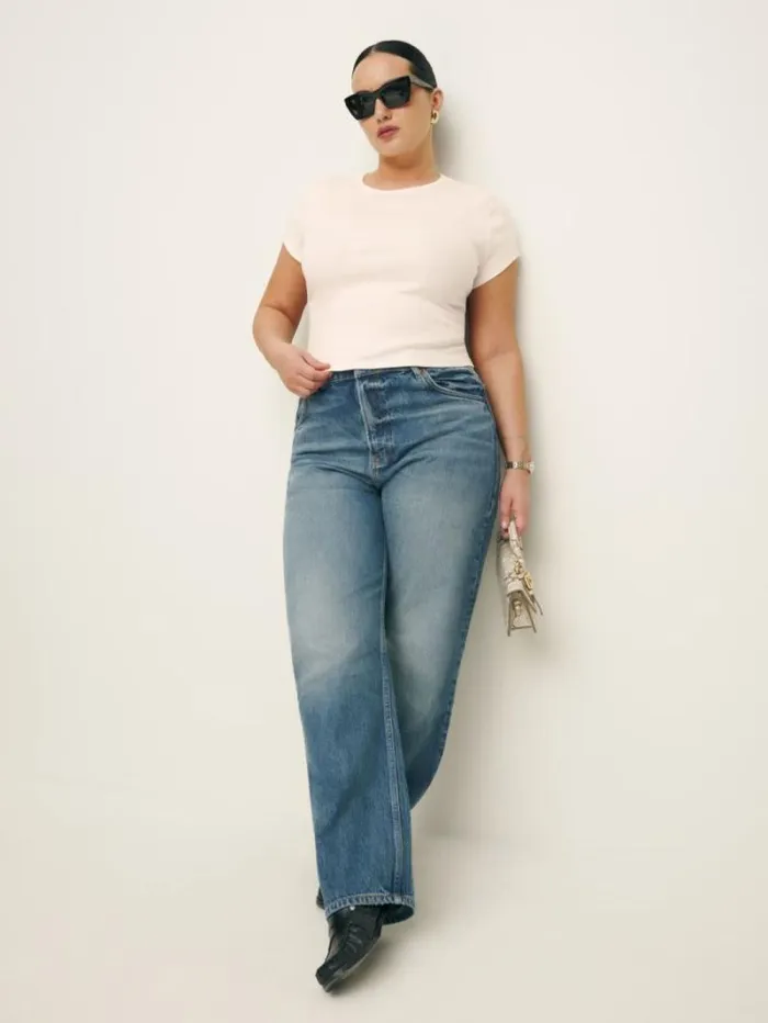 The Reformation Muse Tee Es Ivory 8211 Clothing