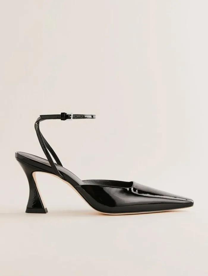 The Reformation Natasha Pump Black Patent 8211 WeddingsShoes