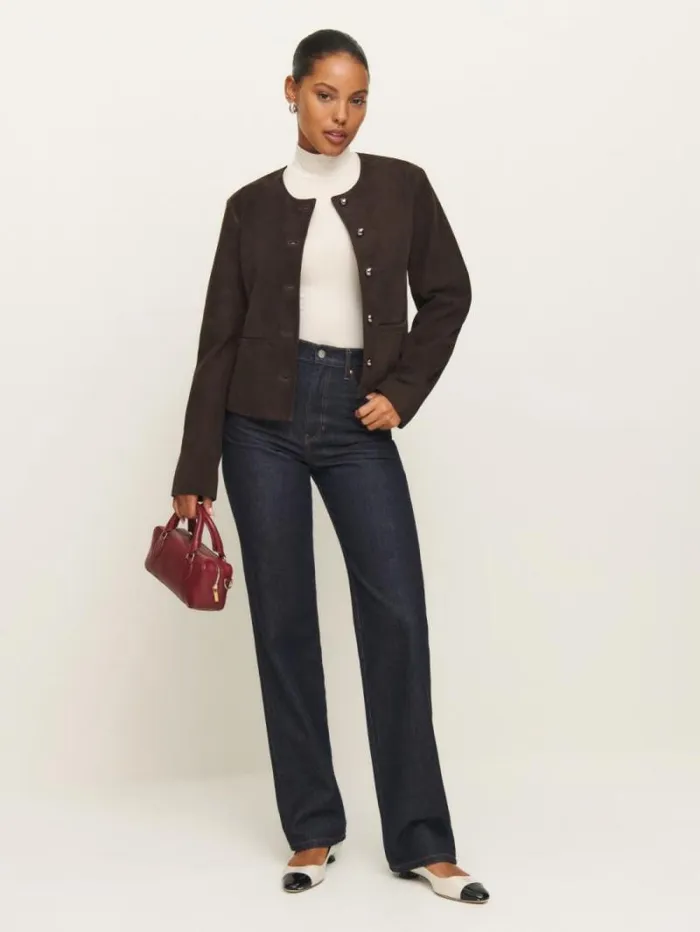 The Reformation Nell Knit Top Horchata 8211 Clothing