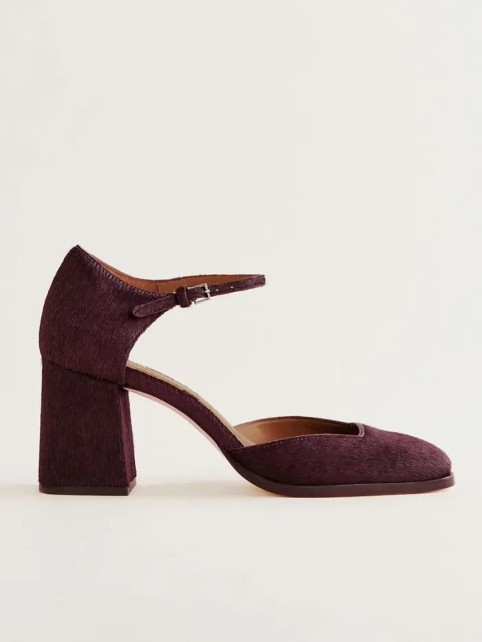 The Reformation Netty Pump Ruby Haircalf 8211 WeddingsShoes