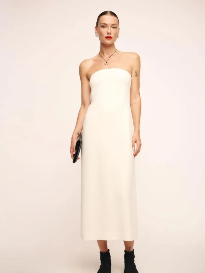 The Reformation Nino Dress Fior Di Latte 8211 Clothing