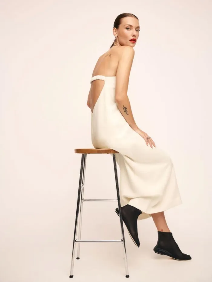 The Reformation Nino Dress Fior Di Latte 8211 Clothing