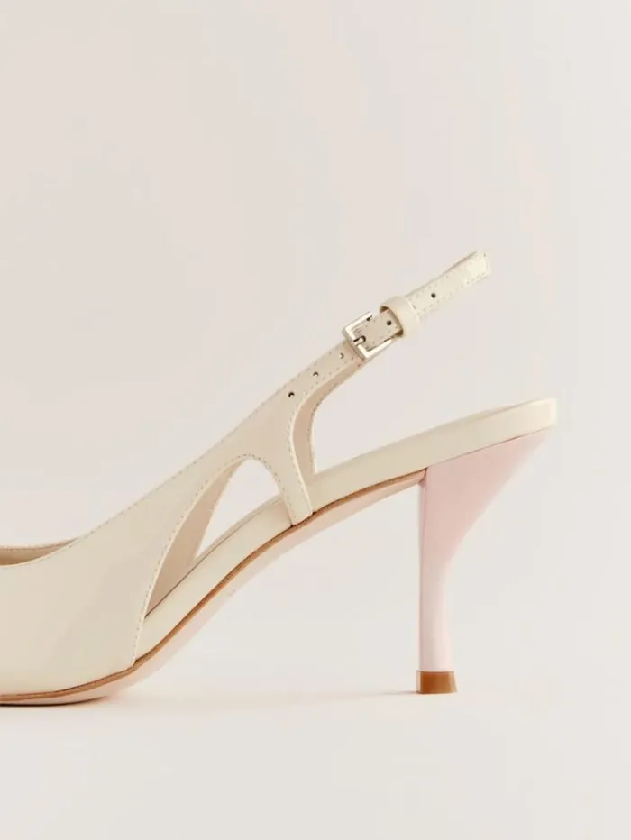 The Reformation Noreen Slingback Pump Almond Alabaster 8211 WeddingsShoes