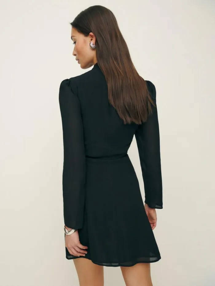 The Reformation Ottessa Dress Black 8211 Clothing