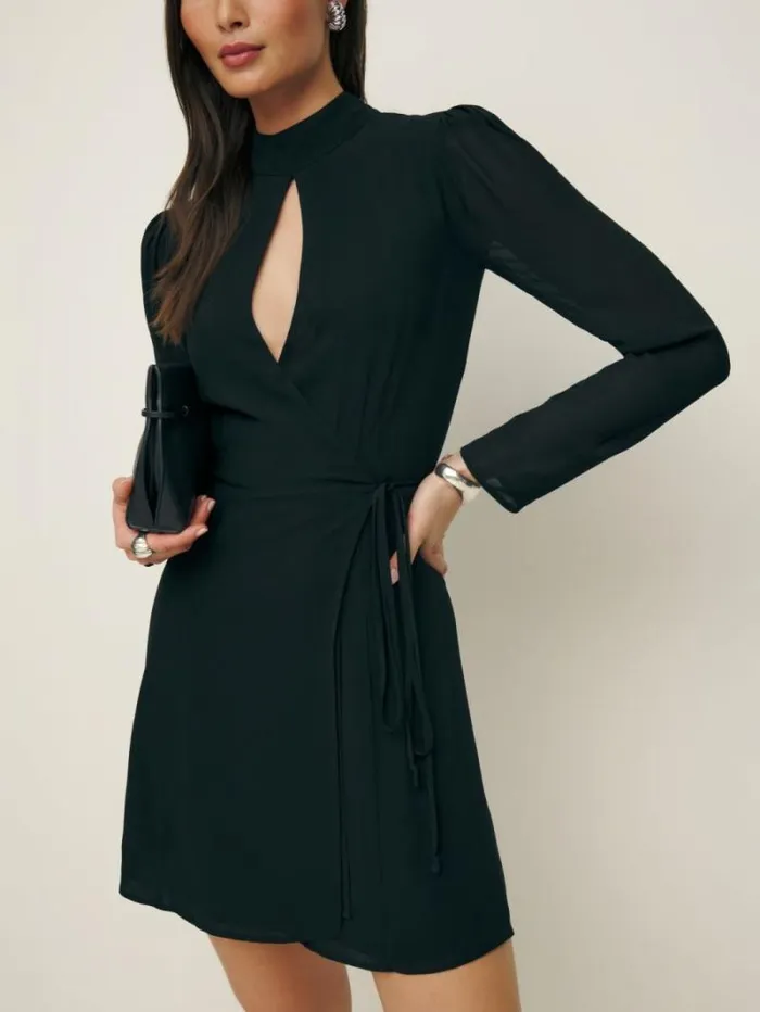 The Reformation Ottessa Dress Black 8211 Clothing