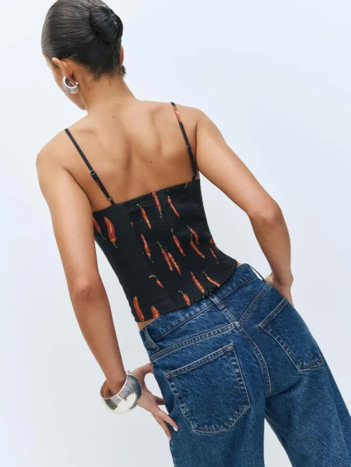 The Reformation Overland Top Hot Sauce 8211 Clothing