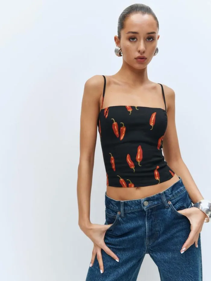The Reformation Overland Top Hot Sauce 8211 Clothing