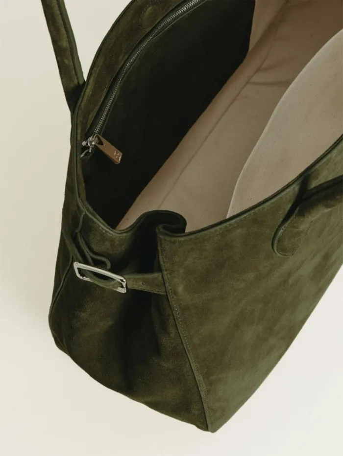The Reformation Oversized Patrizia Bag Leccio Suede 8211 Bags