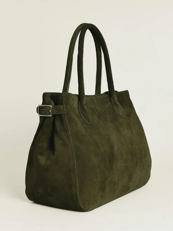 The Reformation Oversized Patrizia Bag Leccio Suede 8211 Bags