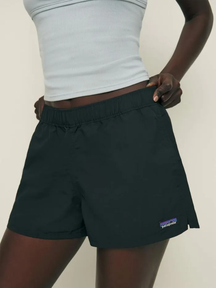 The Reformation Patagonia Barely Baggies Shorts Black 8211 Clothing