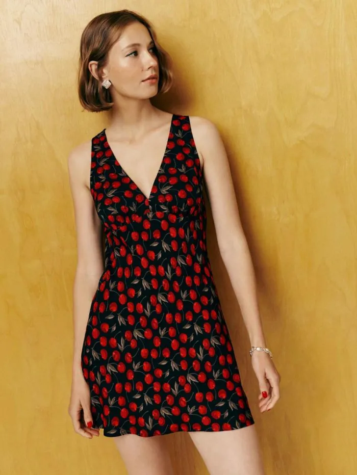 The Reformation Petites Calix Dress Cher 8211 Clothing