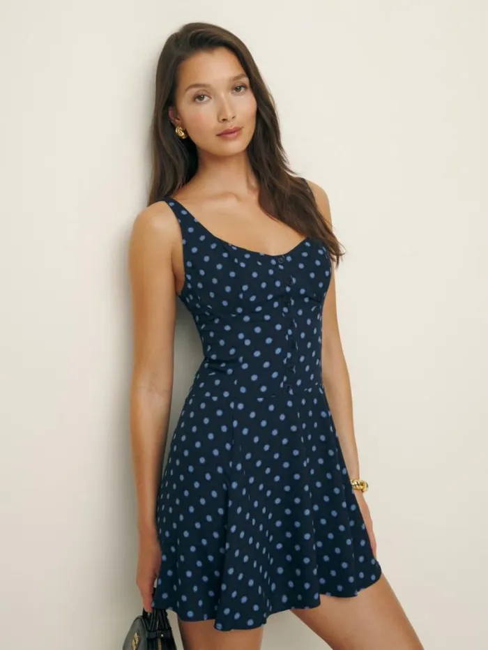 The Reformation Petites Valencio Dress Palo 8211 Clothing
