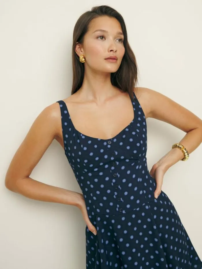 The Reformation Petites Valencio Dress Palo 8211 Clothing