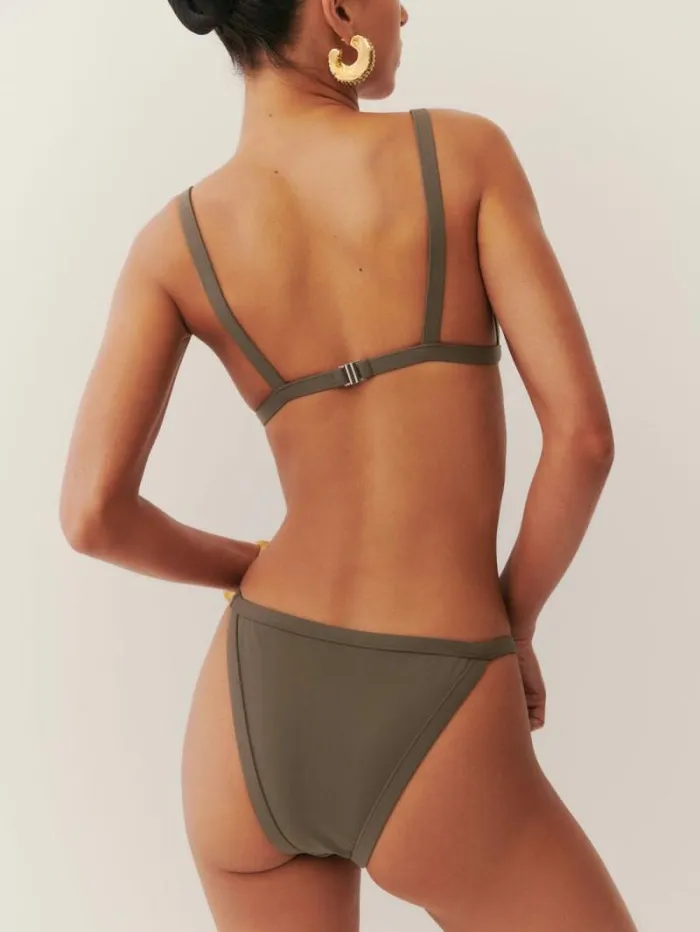 The Reformation Porto Bikini Bottom Morel 8211 Clothing