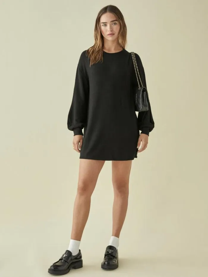 The Reformation Radlee Knit Dress Black 8211 Clothing