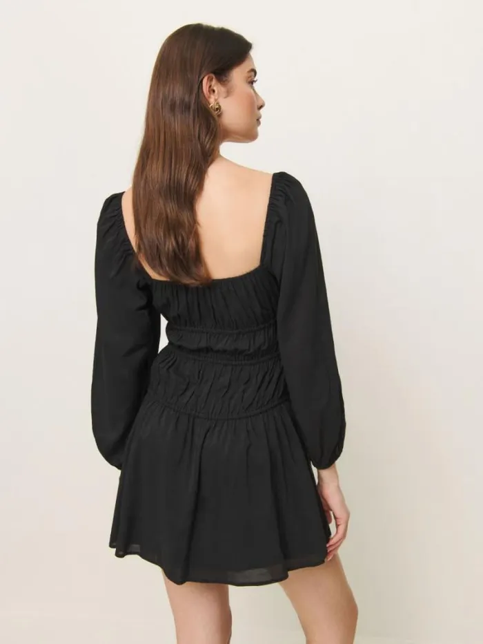 The Reformation Rella Dress Black 8211 Clothing