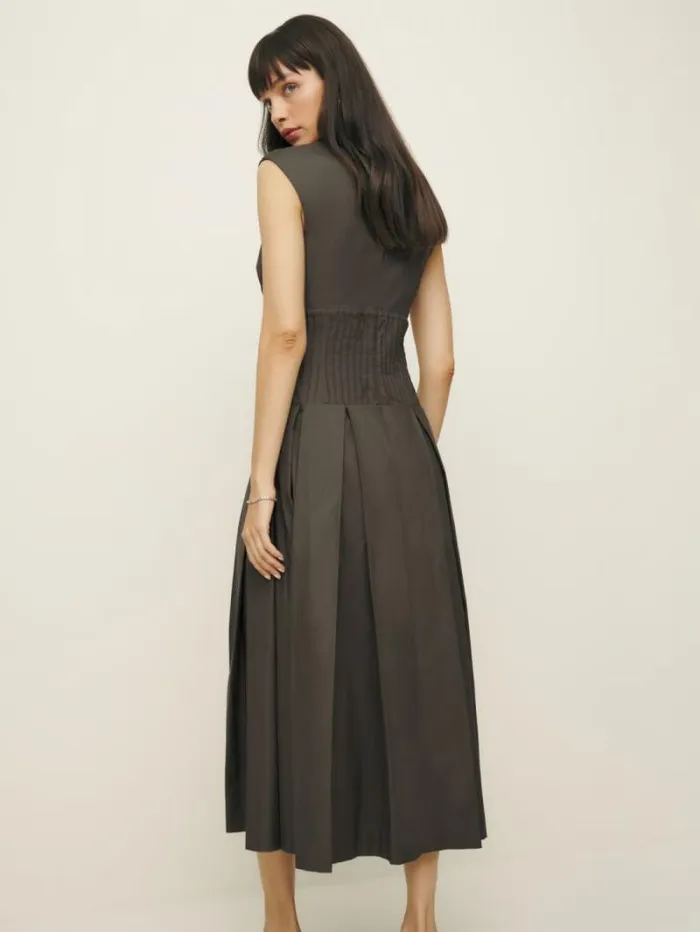 The Reformation Renaie Dress Morel 8211 Clothing