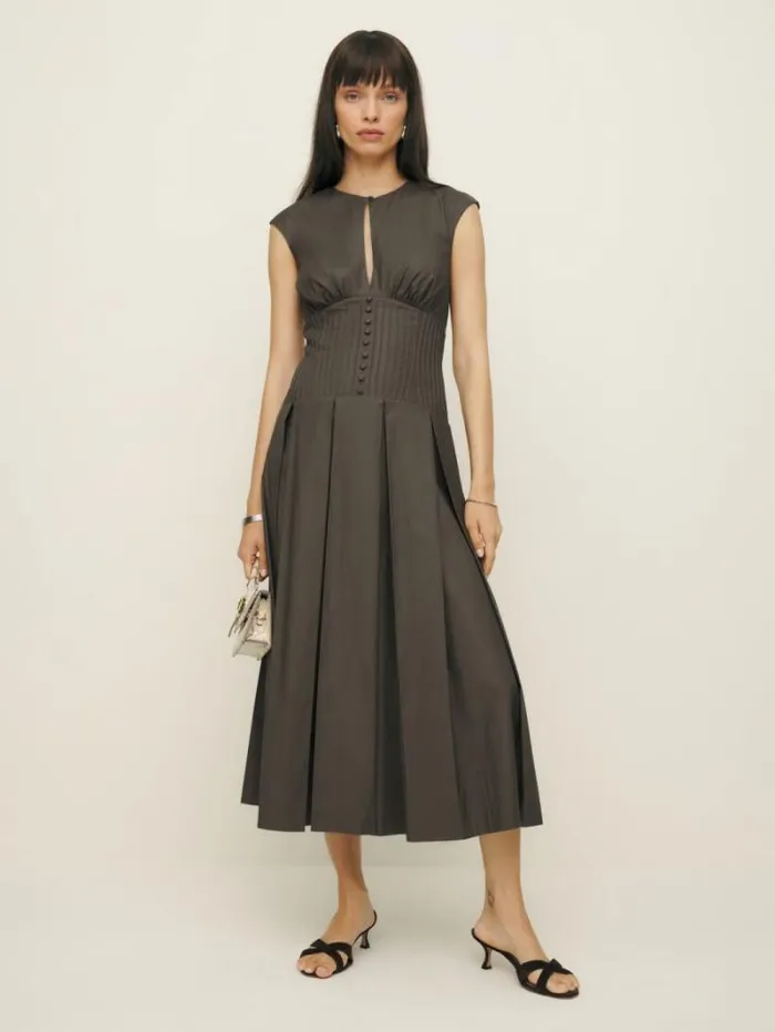 The Reformation Renaie Dress Morel 8211 Clothing