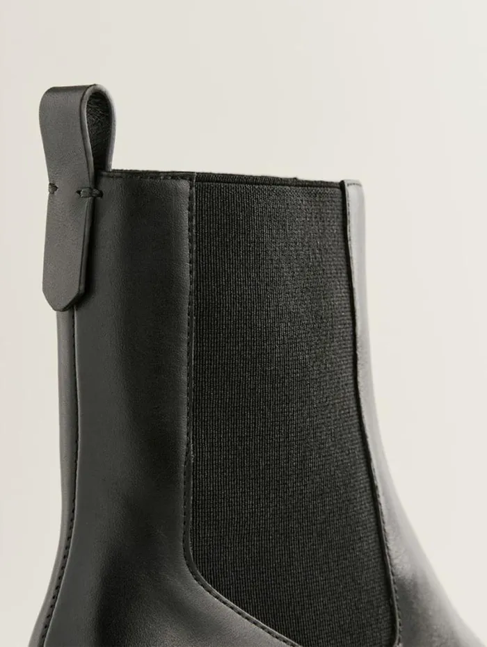 The Reformation Roberta Ankle Boot Black Leather 8211 Shoes