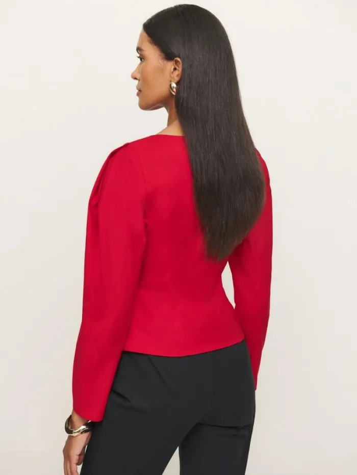 The Reformation Sarai Top Lipstick 8211 Clothing