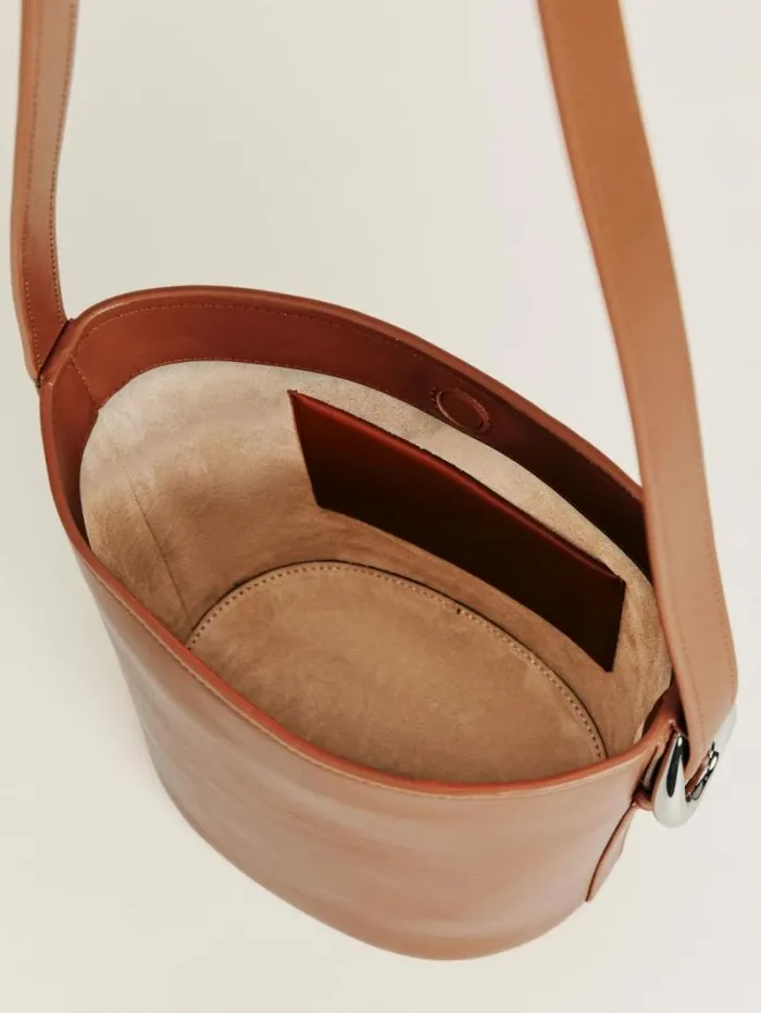 The Reformation Seleena Small Bucket Bag Lido Leather 8211 Bags