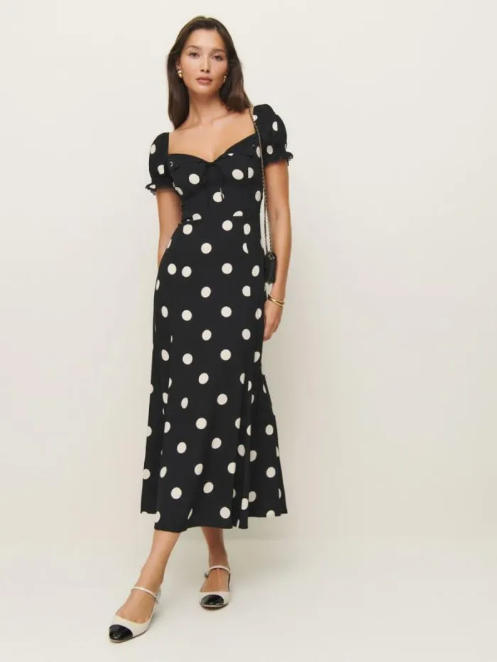 The Reformation Shyla Dress Moon Dot 8211 Clothing