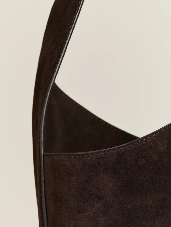 The Reformation Small Silvana Bucket Bag Boss Suede 8211 Bags