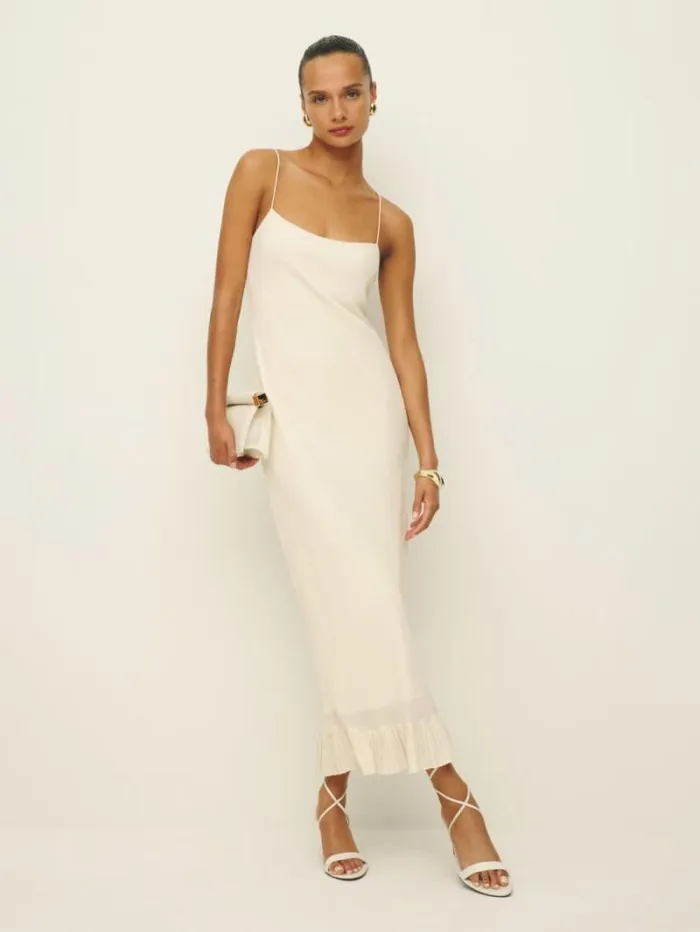 The Reformation Suki Dress Fior Di Latte 8211 Clothing