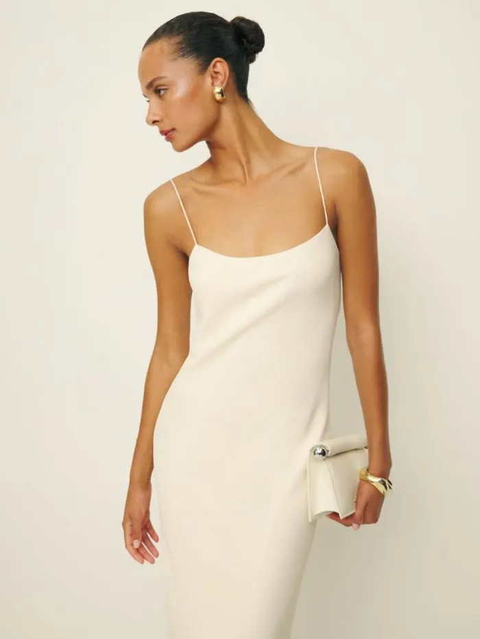 The Reformation Suki Dress Fior Di Latte 8211 Clothing