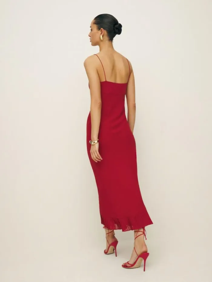 The Reformation Suki Dress Sangre 8211 ClothingWeddings