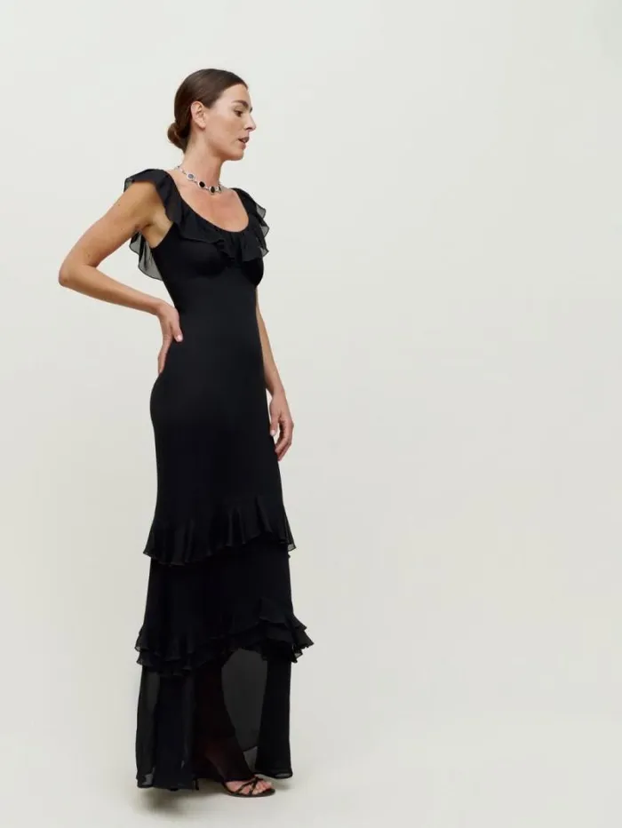 The Reformation Tripoli Dress Black 8211 Weddings