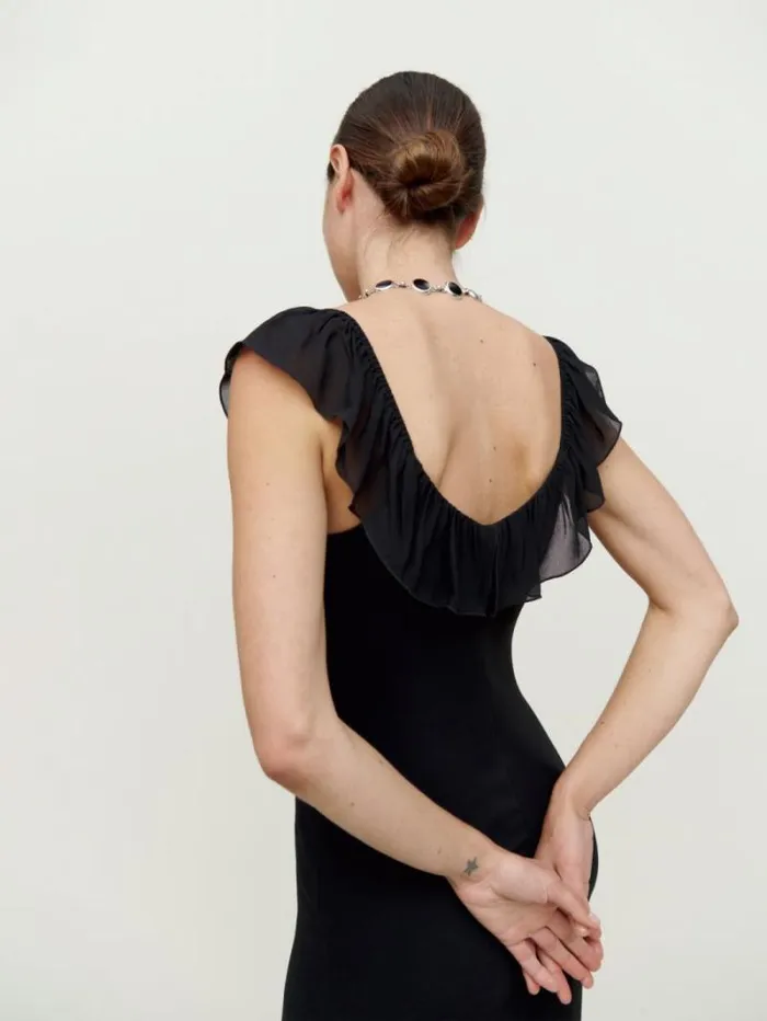 The Reformation Tripoli Dress Black 8211 Weddings